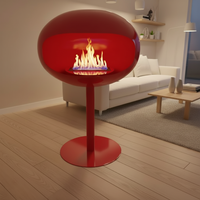 Poêle à bioéthanol de haute qualité, autoportant, pour jardin, cour, intérieur, foyer, chauffage, foyer, cheminée