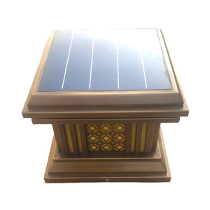 Lampe solaire à pilier en bronze, LED extérieure, étanche, pour jardin, portail, cour, montage encastré, durée de vie de 50 000 heures - Product Image 4