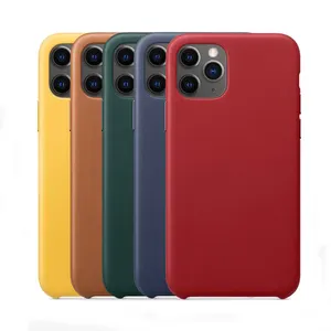 Qian Du de cuero Real para Iphone SE Pro Max de la caja del teléfono de cuero para Iphone 11 iPhone 11 pro max X Xs X Max Xr