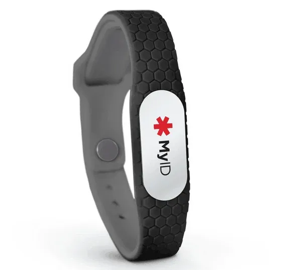 Men's Stainless Steel Medical Alert ID Bracelet Diabetes Epilepsy Alzheimer's Allergy Silicone Wristband for Men NEW