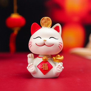 ตุ๊กตาดังจาก Douyin, ของตกแต่งรูปแมวน่ารัก, ของป<span class=keywords><strong>ระ</strong></span>ดับในรถยนต์แบบส่ายหัวได้, ของขวัญงานฝีมือเรซิ่น - Product Image 4
