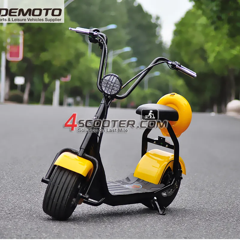 New Design Amoto Motorcycle 70kmh 60v30Ah Chopper Citycoco Scooter Electric