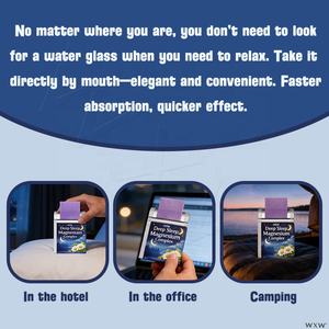 Bandes orales de complexe de magnésium à dissolution rapide et fiable à la mélisse pour un sommeil profond, apaisant l'esprit et favorisant la relaxation - Product Image 3