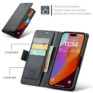 Mẫu miễn phí cho Iphone 15 cộng với Max 14 13 Pro Max điện thoại di động từ PU da điện thoại bìa với chia Ví chủ thẻ trường hợp - Product Image 2