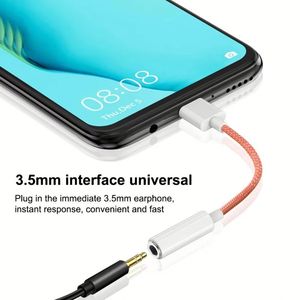 Nylon Braided USB <b>C</b> to 3.5mm Aux <b>Adapter</b> for Phone 15 16 USB <b>C</b> to 3.5 Jack Audio Cable Converter Headphone <b>Adapter</b> for Android - Product Image 2