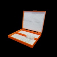 MB-10012 Wholesale Price 10 12 25 50 100 Slides Microscope Slides Storage Box Plastic Slide Storage Box