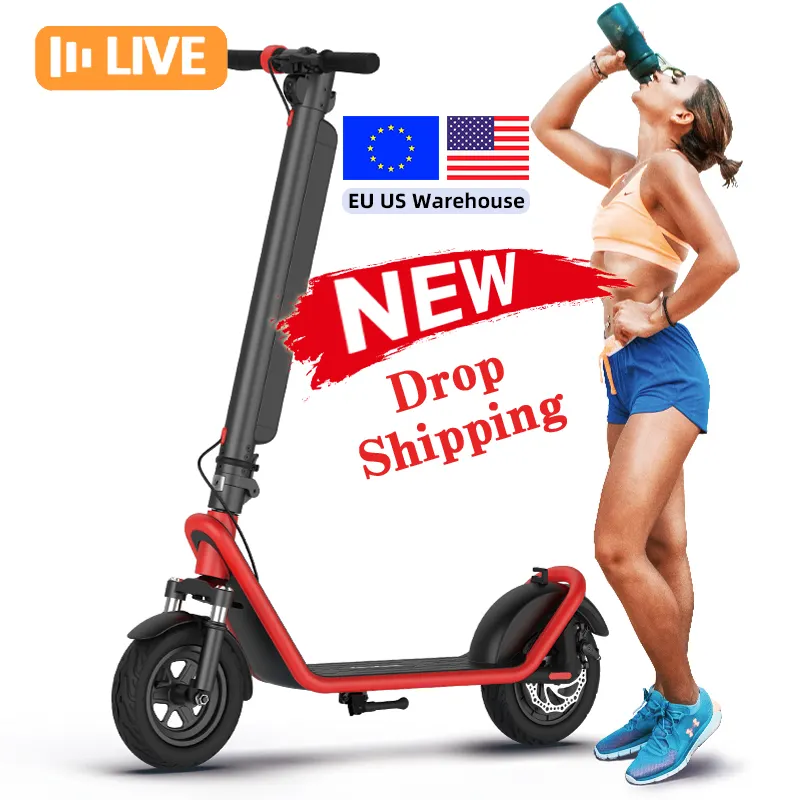 2024 EU USA warehouse desain baru X11 Escooter 36V 13Ah 450W 10 inci roda besar dilipat Beli skuter listrik produsen