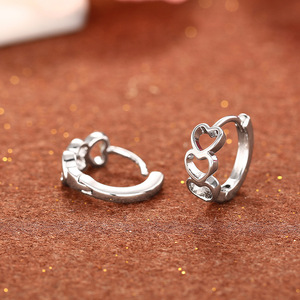 Orecchini a Cuore Vuoto per Donne, Gioielli di Moda Quotidiana Dolce e Romantici - Product Image 6