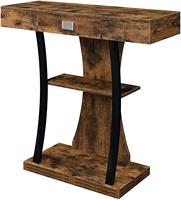 Newport – Table de Console avec étagères, Table de canapé étroite, Table de ferme derrière le canapé canapé entrée de couloir pour salon