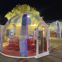 Dômes de banquet en plein air PC clair Bubble PC House avec rideau