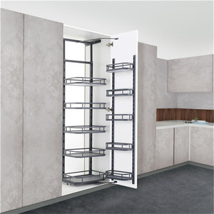 Dommagic Magic Corner Pullout <strong>Kitchen</strong> <strong>Storage</strong> Basket Easy Installation Slide Pantry <strong>Unit</strong> for Cabinets &amp; Cupboard Organizer - Product Image 1