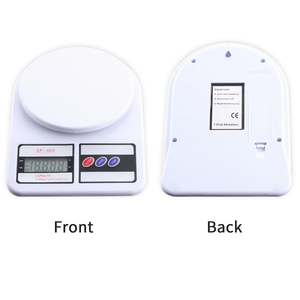 Balance de cuisine électronique étanche SF-400, capacité de 5 kg, précision de 1 g, arrêt automatique, plateforme antidérapante, poids en plastique pour la maison - Product Image 4
