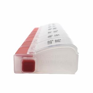 <b>Extra</b> <b>Large</b> Weekly Pill Organizer, 7 Day Daily Pill Box Case Easy to Open, Silkscreen <b>Printed</b> Medicine Container with Clear Lid - Product Image 2