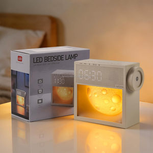 Réveil lumineux avec simulation d'<span class=keywords><strong>aube</strong></span> et 20 sons apaisants pour le sommeil, réveil efficace avec lumière lunaire - Product Image 1