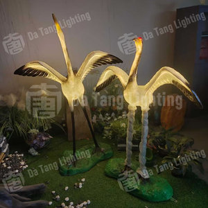 Lámpara Decorativa LED con Forma de Grúa para Exteriores, Resistente al Agua IP65, para Iluminación de Parques, Jardines y Céspedes - Product Image 5