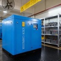 Machine stationnaire de compresseur d'air de vis de LG-30A 30HP 22KW industries minières de construction entraînées par courroie d'extrémité d'air allemandes