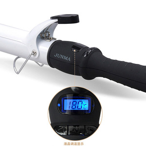 Fer à friser professionnel à succès avec écran LCD, lisse, automatique, rouleaux chauffants, clips, cheveux bouclés librement, design rotatif - Product Image 3