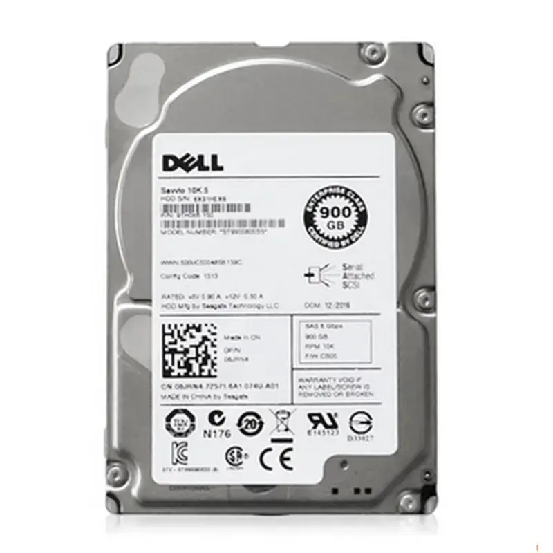 Dells Server Hdd 900Gb 15K 12G Sas 2.5 ''900Gb Harde Schijven