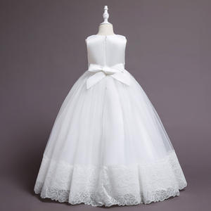 Bordado de perlas de la princesa de satén desfile de los niños vestido de baile de graduación vestidos de <span class=keywords><strong>primera</strong></span> comunión <span class=keywords><strong>para</strong></span> la boda - Product Image 5