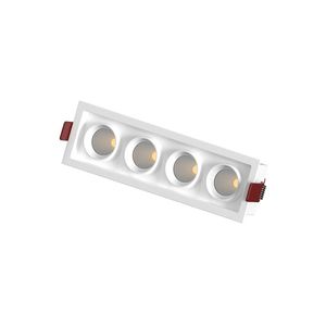 Spot encastré LED multi-têtes 1 2 3 4 points d'éclairage, luminaire de <span class=keywords><strong>plafond</strong></span> fixe encastré pour intérieur, anti-éblouissement - Product Image 6