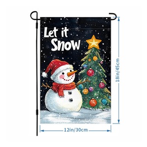 Bandera de jardín de Navidad Grinch de doble cara-<span class=keywords><strong>Merry</strong></span> <span class=keywords><strong>Grinchmas</strong></span> Yard Decor para Holiday Home/Party Decoración al aire libre - Product Image 3