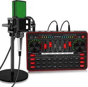 Zeitlich begrenzter Sonder kauf von Live Gaming Singing Conde nser Desktop-Mikrofon und multifunktion aler G3-Soundkarte