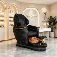 Chaise de pédicure électrique de luxe pour salon de beauté, avec bassin en céramique, pour manucure, spa, massage des ongles et pédicure