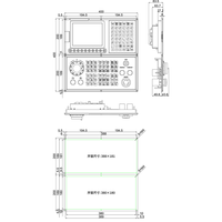 Controlador CNC de 4 Ejes para Torno Horizontal, Pantalla LCD de 8'', 2GB de RAM/8GB de Capacidad de Programa, Sistema Operativo RT Linux, USB/RS485/LAN/WIFI