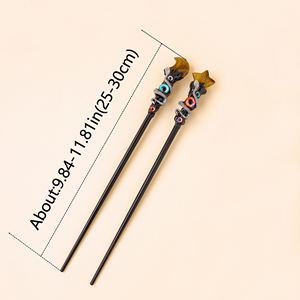 Commercio all'ingrosso di cristallo naturale pentagonale stella scettro di luna creativo diavolo occhio del diavolo di oggetti di scena e ornamenti - Product Image 2