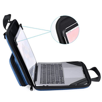 Sacoche pour ordinateur portable en EVA durable, grande capacité, style sac à main portable pour les voyages