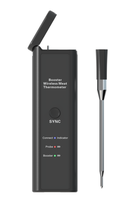 Thermomètre numérique sans fil pour viande, compatible lave-vaisselle, IP67, avec booster rechargeable pour barbecue, grillades et four