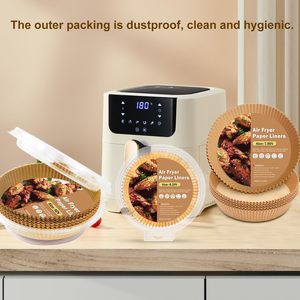 Forros Redondos para Freidora de Aire <span class=keywords><strong>Kaike</strong></span>, 150 Unidades, 6.3 Pulgadas, Resistentes al Aceite y al Calor, Papel Desechable Fácil de Limpiar para Cocinar y Hornear - Product Image 6