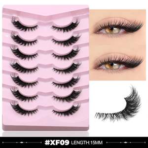 Pestañas postizas estilo asiático, estilo zorro, con cola extendida, estilo diablito, de una sola pieza. - Product Image 4