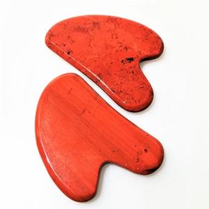 Outil de Massage pour le <span class=keywords><strong>dos</strong></span>, pierre de <span class=keywords><strong>Gua</strong></span> <span class=keywords><strong>Sha</strong></span> naturelle, jaspe rouge, Jade - Product Image 6