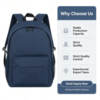 Sac à dos étudiant imperméable BSCI pour ordinateur portable, idéal pour les trajets quotidiens et les voyages, unisexe, avec poche en filet et porte-bouteille, OEM disponible
