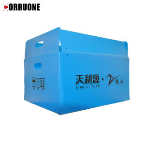 กล่องเก็บของพลาสติก PP แบบพับได้กล่องพลาสติกลูกฟูกปรับแต่งได้ดีไซน์ล่าสุด - Product Image 3