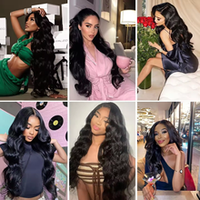 Perruque bouclée Body Wave en dentelle HD transparente 13x6, pré-épilée, en cheveux humains vierges indiens bruts, longueur authentique, vente en gros