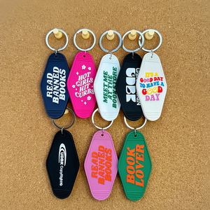 Custom <strong>Vintage</strong> Motel Room <strong>Keychain</strong> Retro Blank PVC Hot Stamping Printing Cartoon Style Promotional Custom Motel <strong>Keychain</strong> - Product Image 2