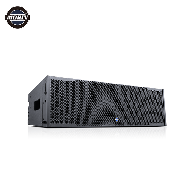 Morin Outdoor PA Sound System Line Array Speaker 2 X 10 Inch Professional Audio 600W+150W Plywood Enclosure LA-210