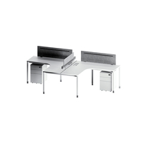 Bureau de bureau modulaire moderne et durable Table de poste de travail pour ordinateur Bureau de poste de travail