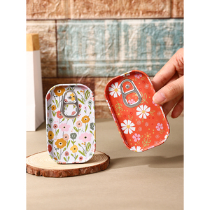 Tin Storage Box Mini Carry Case For <b>Hair</b> Clips Ties USB Drives Candy With Floral Design - Product Image 2