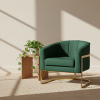 Ensemble de canapés sectionnels en velours de luxe pour salon, centre commercial et hôtel – Design moderne, fauteuil individuel, mobilier à assise moelleuse