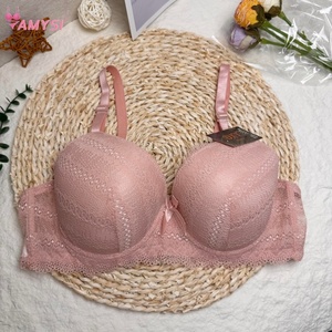 138# <span class=keywords><strong>Soutien</strong></span>-<span class=keywords><strong>Gorge</strong></span> d'Été Nouveau et Adorable de Style Sexy et Fin <span class=keywords><strong>pour</strong></span> Femmes Fortes, Couleur Unie, à Armature et Ajustable, Push-Up avec Nœud en Dentelle, Vente en <span class=keywords><strong>Gros</strong></span> - Product Image 4