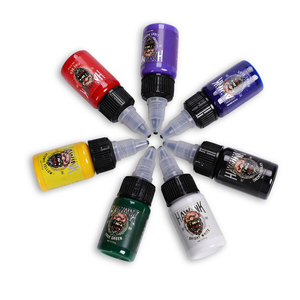 OEM Hawink <span class=keywords><strong>Tattoo</strong></span> Supplies Kit de pigmentos de 7 colores Tinta de tatuaje negra para arte corporal Skin-Tintas de tatuaje Hawink - Product Image 3