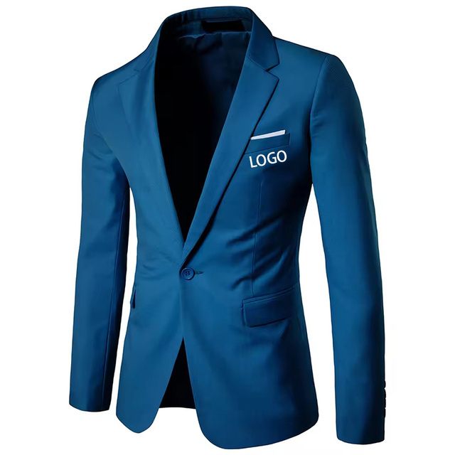 High Quality Office Wear Slim Fit Breathable Lightweight Blazer Solid Color Men's Business Veste De Costume Casual Suit Jacke