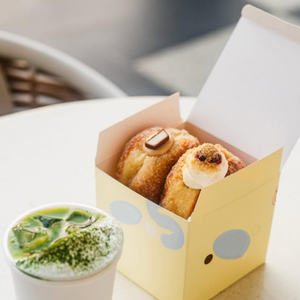 Emballages alimentaires en papier pliables pour boulangerie à emporter, impression personnalisée, boîtes à brioches et à beignets - Product Image 3