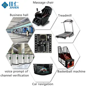JQ8900-16P 3W 7-टोन 16-पिन USB MP3 वॉयस साउंड मॉड्यूल इलेक्ट्रॉनिक उत्पादों के लिए कस्टम माउंट TTL सीरियल पोर्ट कंट्रोल