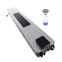 Système de robot de nettoyage automatique de panneaux solaires, augmentation de la production d'énergie de 30%, moteur de 150W, auto-charge de 40W, télécommande intelligente