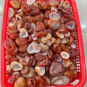 Atacado Boa Qualidade <span class=keywords><strong>Gemstone</strong></span> Healing Crystal Druzy <span class=keywords><strong>Hearts</strong></span> Ágata Vermelha Geode Crystal Heart para Decoração - Product Image 4