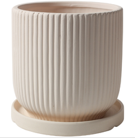 Peignez vos propres pots en céramique faits main, pots minimalistes non finis pour plantes succulentes, kits de peinture avec trou de drainage et soucoupe pour la maison et le jardin
